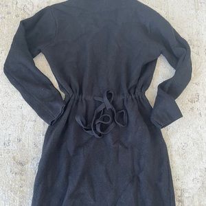 Dress mid fall winter season viscose black s/M